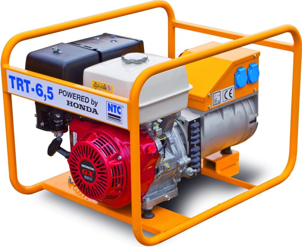 Generator otvorenog okvira u narančasti boji.
